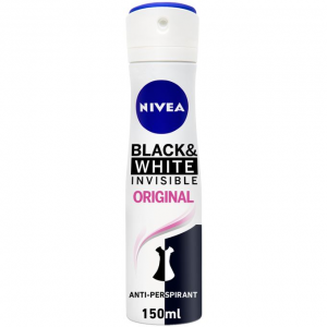 NIVEA INVISIBLE BLACK & WHITE ORIGINAL ANTIPERSPIRANT DEODORANT SPRAY 150 ml